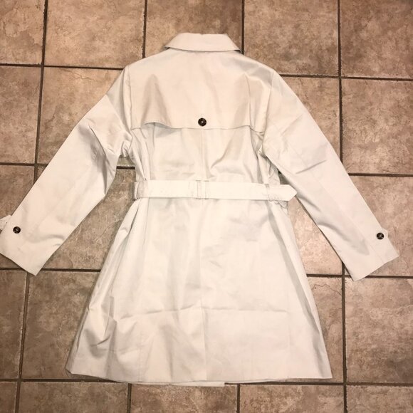 Women's Barbour Short Greta Showerproof Trench Coat Jacket-Size 14 - Picture 13 of 16